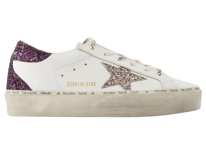 Hi Star Sneakers - Golden Goose Deluxe Brand - Leather - White Pony-style calfskin  ref.1355132